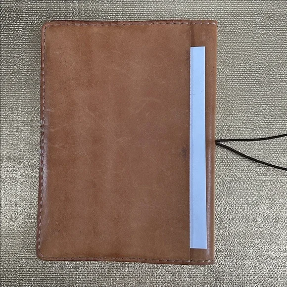 HAND STITCH LEATHER T Leather Journal Cover - Picture 3 of 4